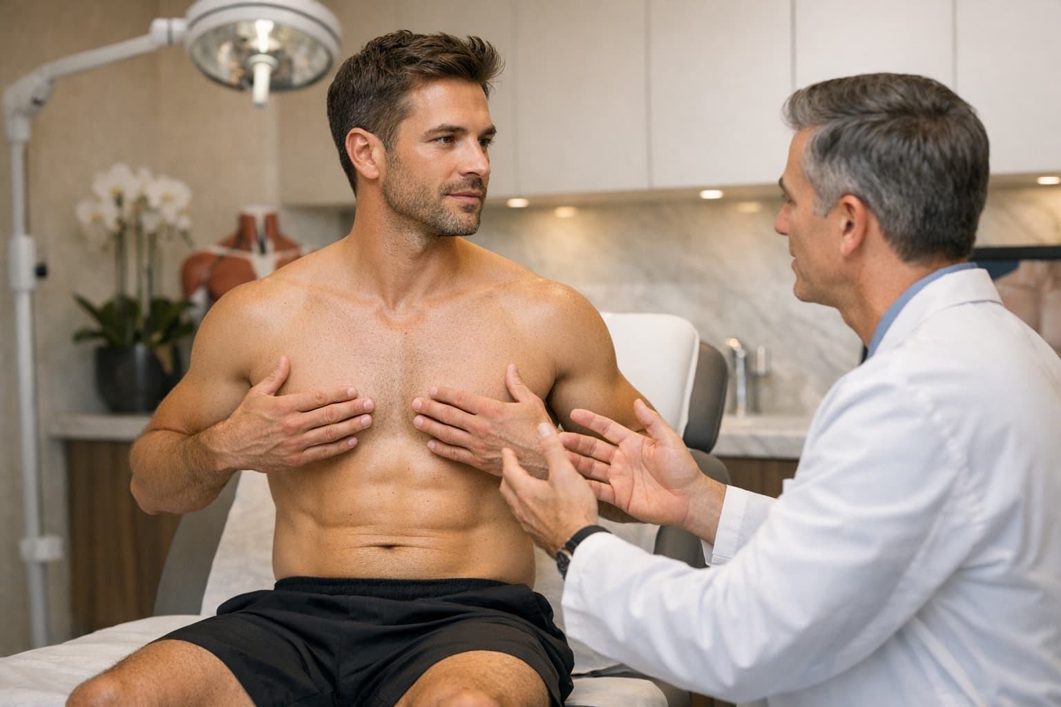 Gynecomastia consultation and male chest contour planning at NPMD