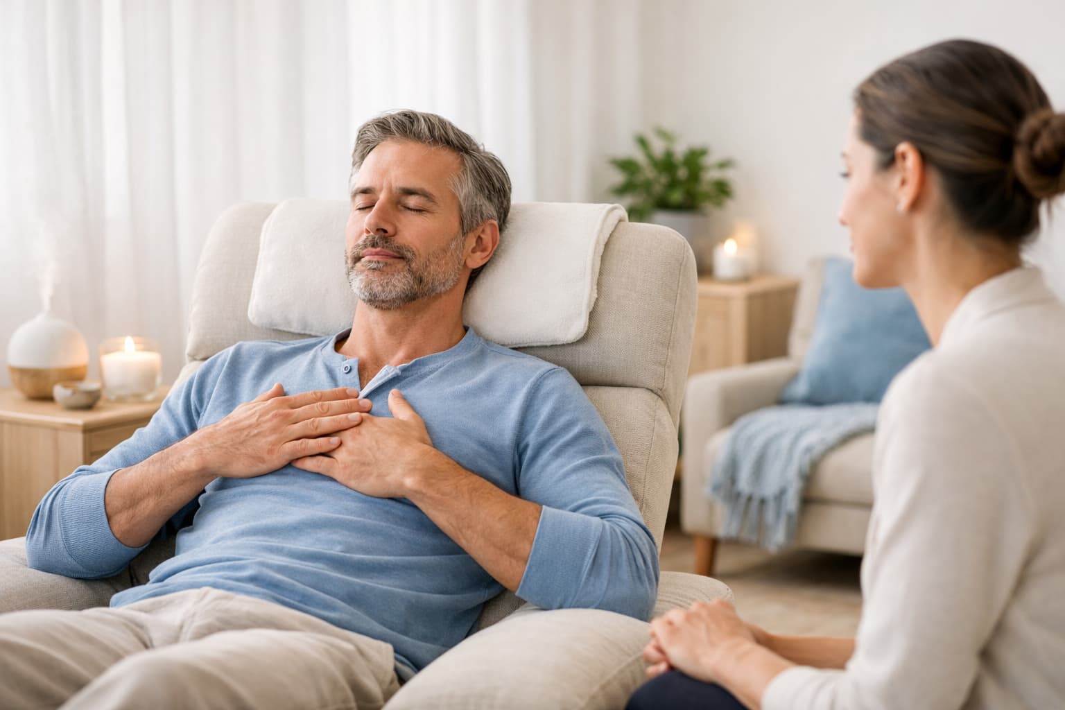 Breathwork. Illustrative image for general care information.