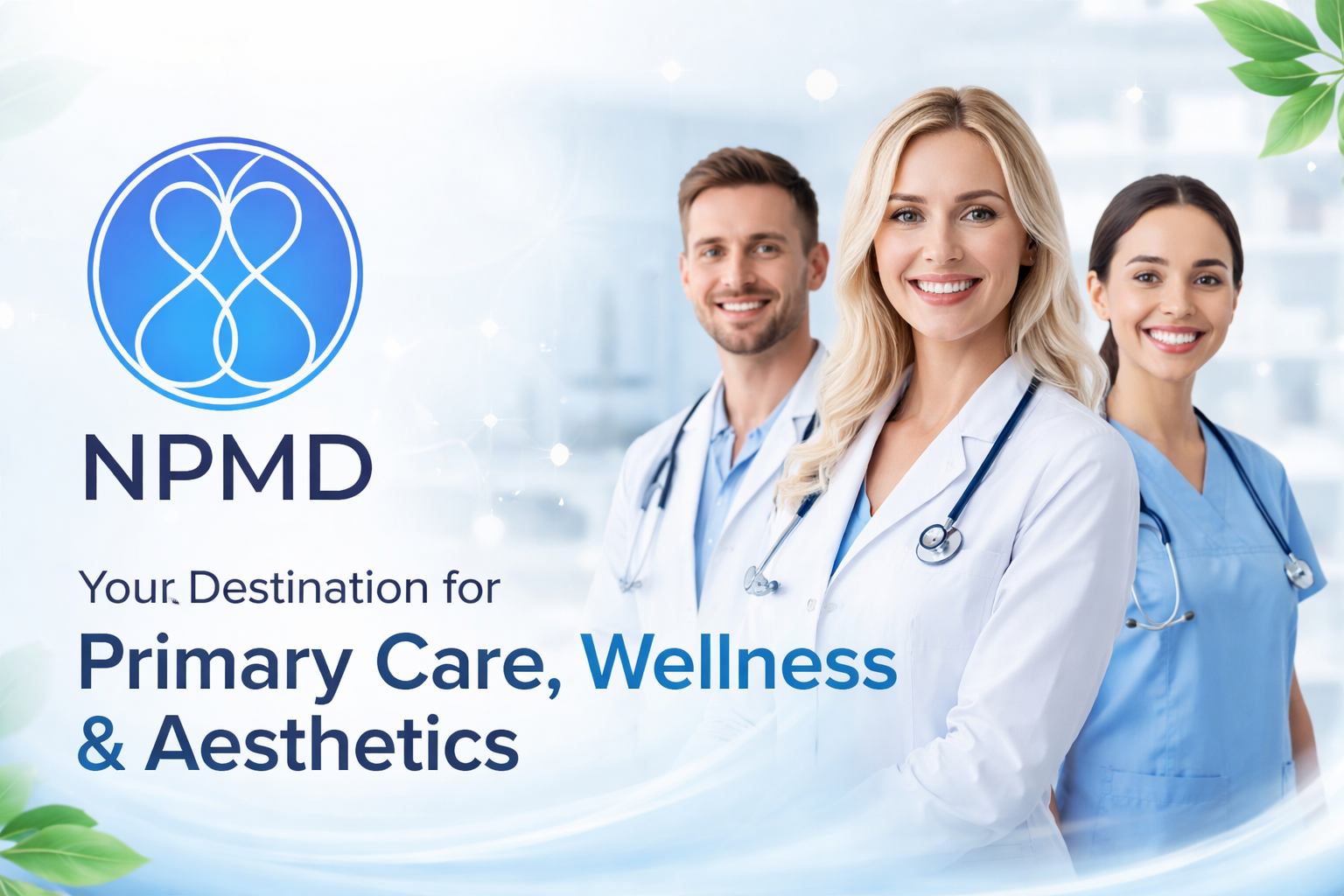 Clean, professional medical spa treatment room with neutral tones at NPMD in Encino