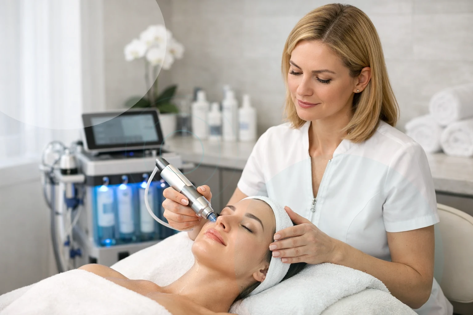 Illustrative Hydrating Glow Facial treatment and skin hydration planning